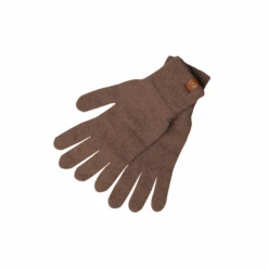 Men's Knit Gloves Merino -Menique mens gloves brown