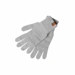 Men's Knit Gloves Merino -Menique mens gloves light gray