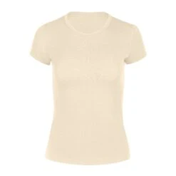 Women's 160 Merino T-Shirt Natural -Menique women s 160 short sleeve Natural 1